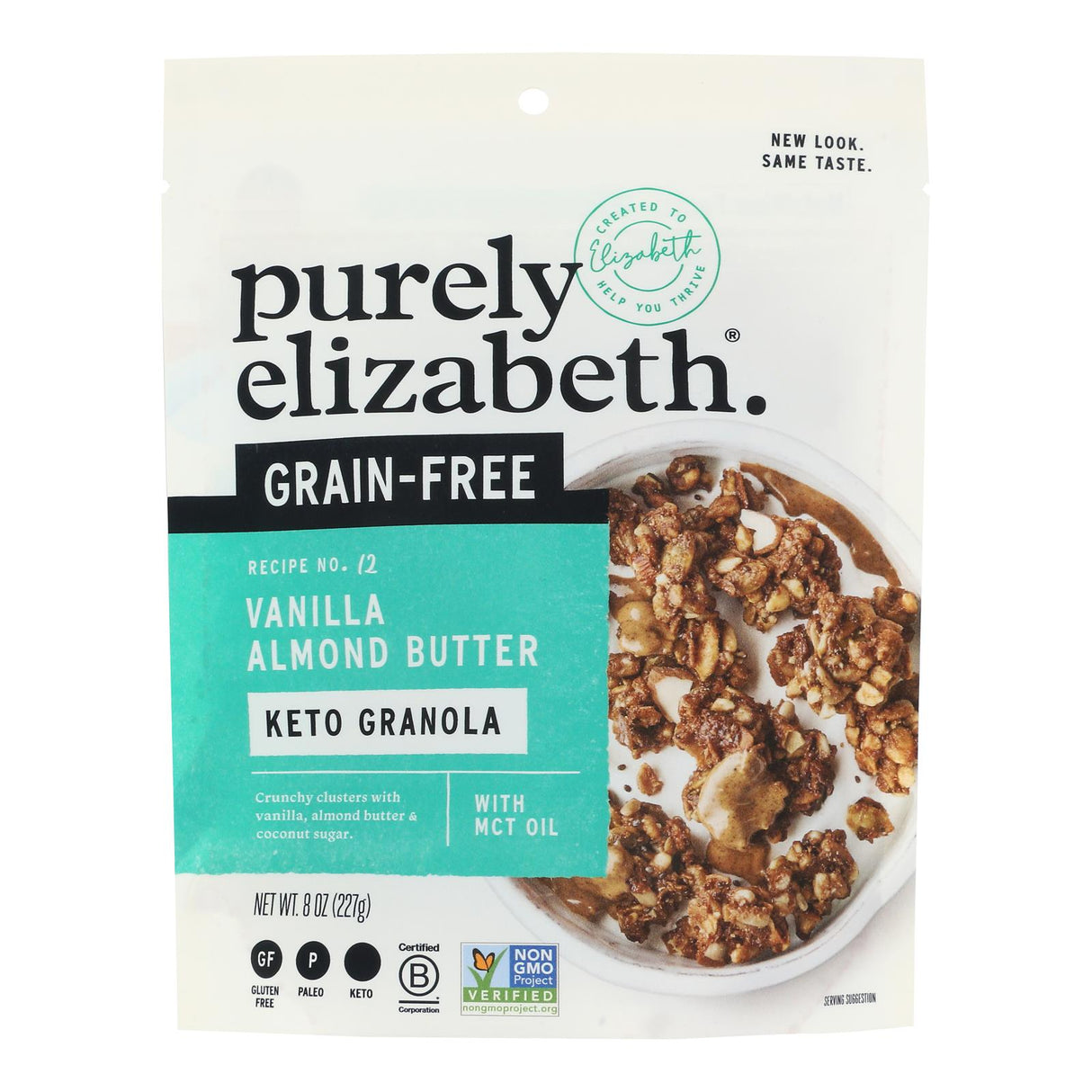 Purely Elizabeth Vanilla Almond Butter Granola - Gluten Free 8oz (6 Pack)