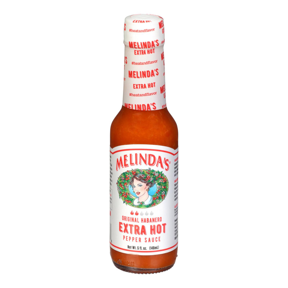 Melinda's Habanero Hot Sauce Case: Extra Hot Authentic Flavor - 5oz, 12 Pack