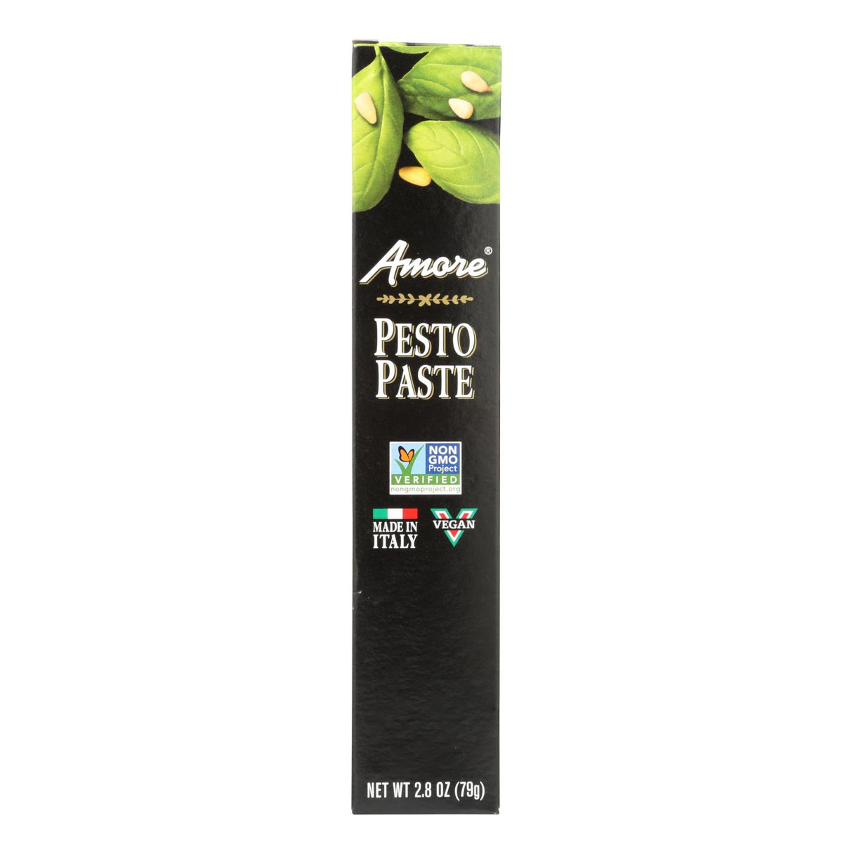 Amore Pesto Paste - 2.8 Oz - Pack of 12 - Authentic Italian Basil Pesto