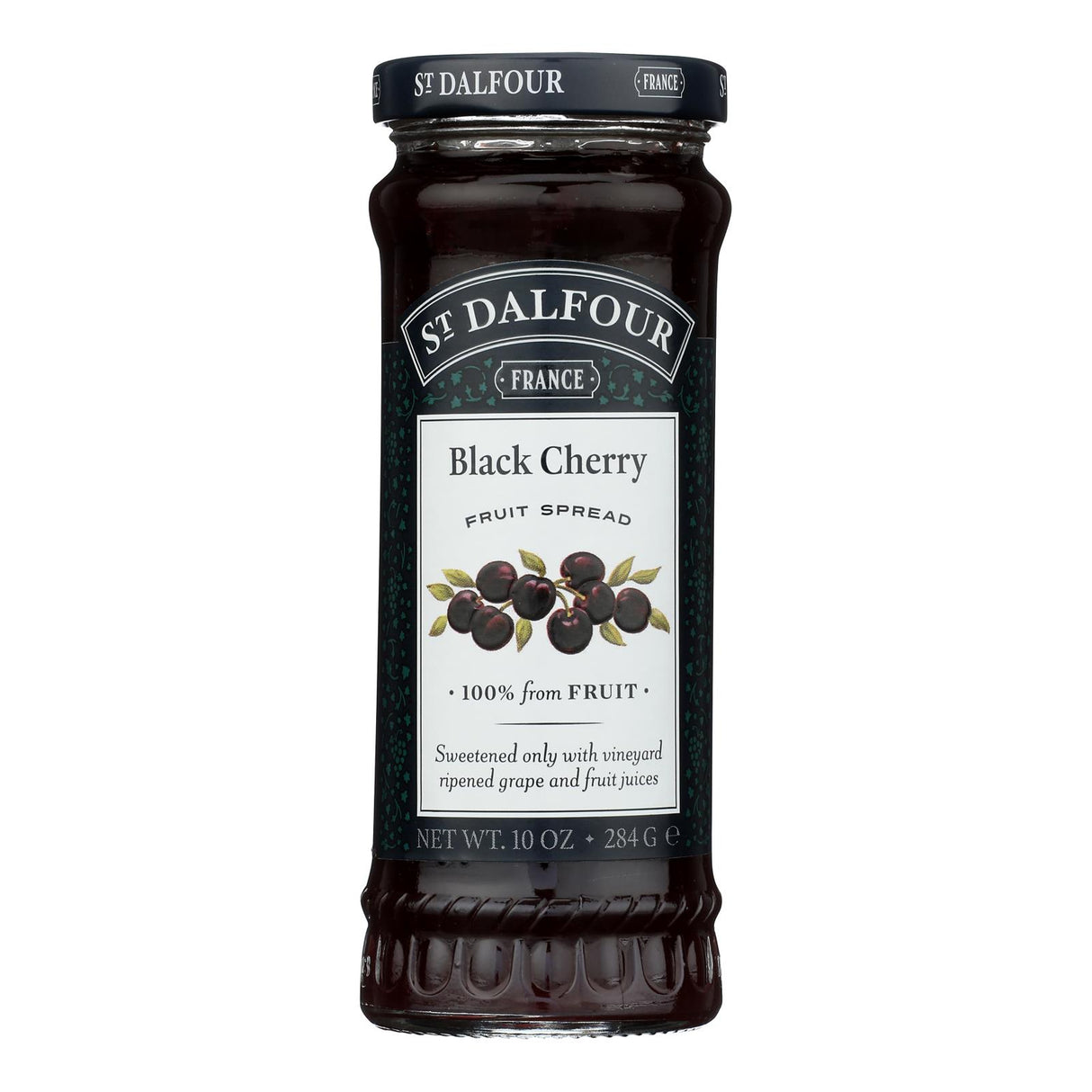 St Dalfour Black Cherry Fruit Spread 6-Pack: 100% Fruit, Deluxe Taste