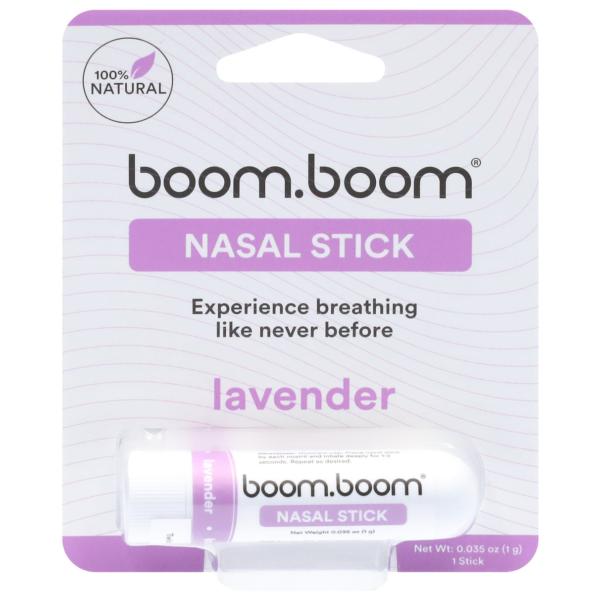 BoomBoom Lavender Nasal Inhaler Sticks - Pack of 6