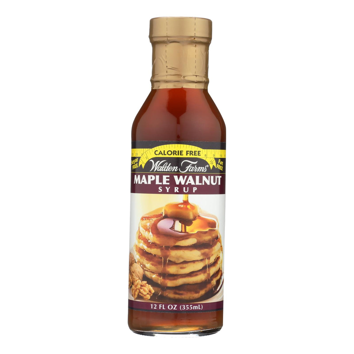 Walden Farms Maple Walnut Syrup - Sugar-Free, Calorie-Free - 12 Fl Oz - Pack of 6