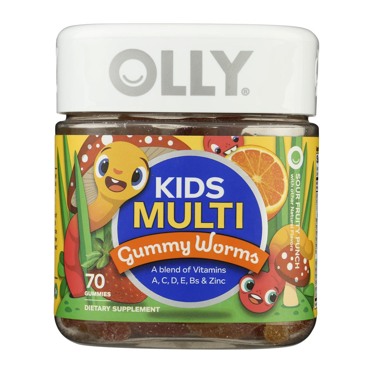 Olly Kids Multi Vitamin Gummy Worms - 70 Count (Pack of 3)