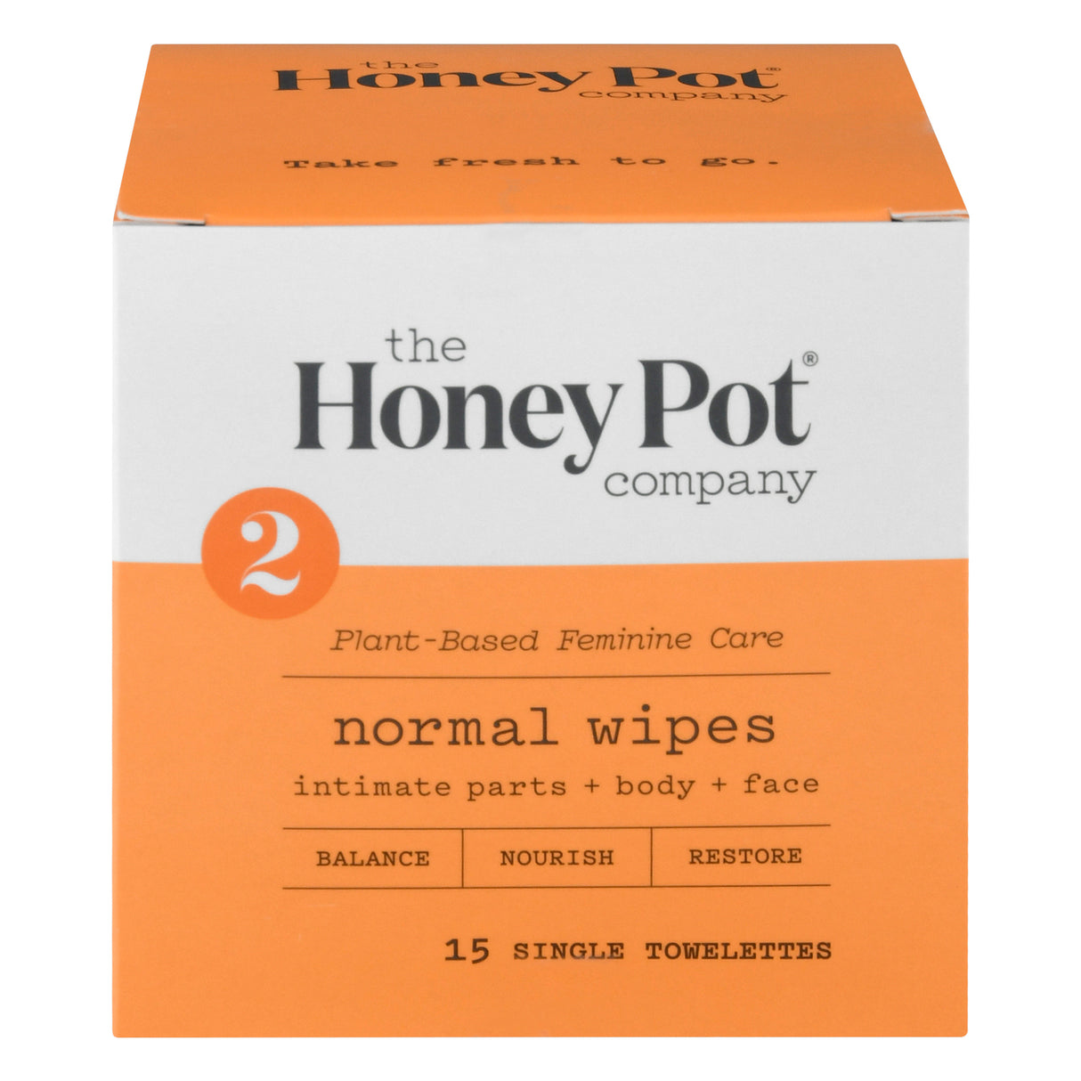 The Honey Pot Normal Individually Wrapped Feminine Wipes - 15 Count