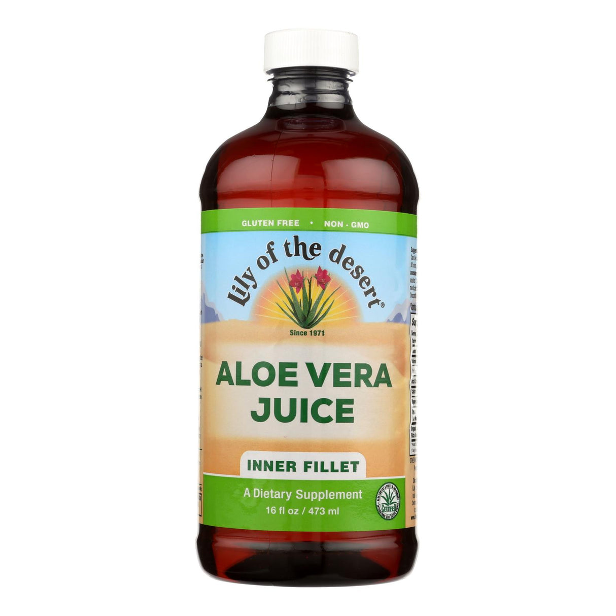 Lily Of The Desert Aloe Vera Juice Inner Fillet 16 Oz - Soothing Relief