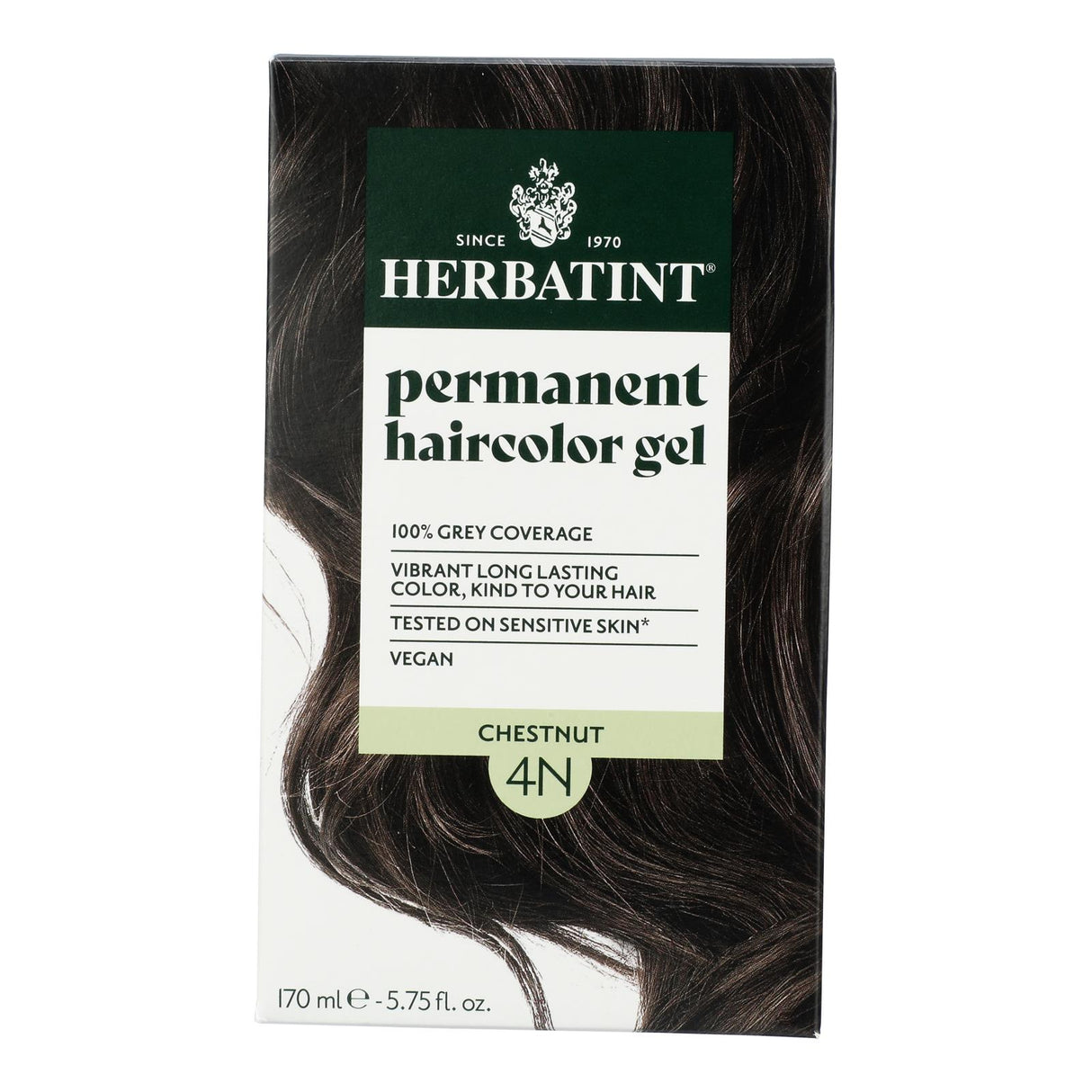 Herbatint Hair Color 4N Chestnut - Natural, Permanent Color - 5.75 fl oz