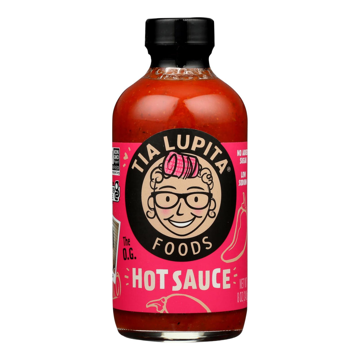 Tia Lupita Original Hot Sauce - 12 x 8 Oz - Authentic Mexican Flavor