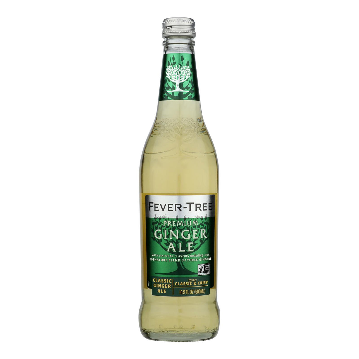 Fever-Tree Premium Ginger Ale, 8 x 16.9 Fl Oz Glass , Fresh Flavor