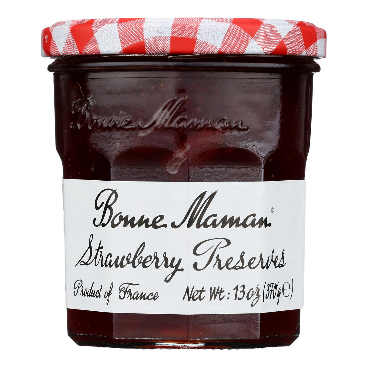 Bonne Maman Strawberry Preserves - Pack of 6 (13 oz ) - All Natural Fruit Spread