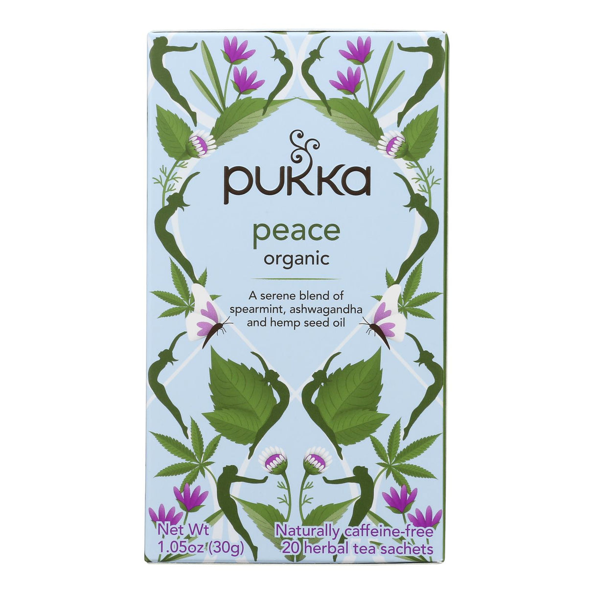 Pukka Peace Tea Bags: Organic Green Tea, 20 Count | Calming Blend