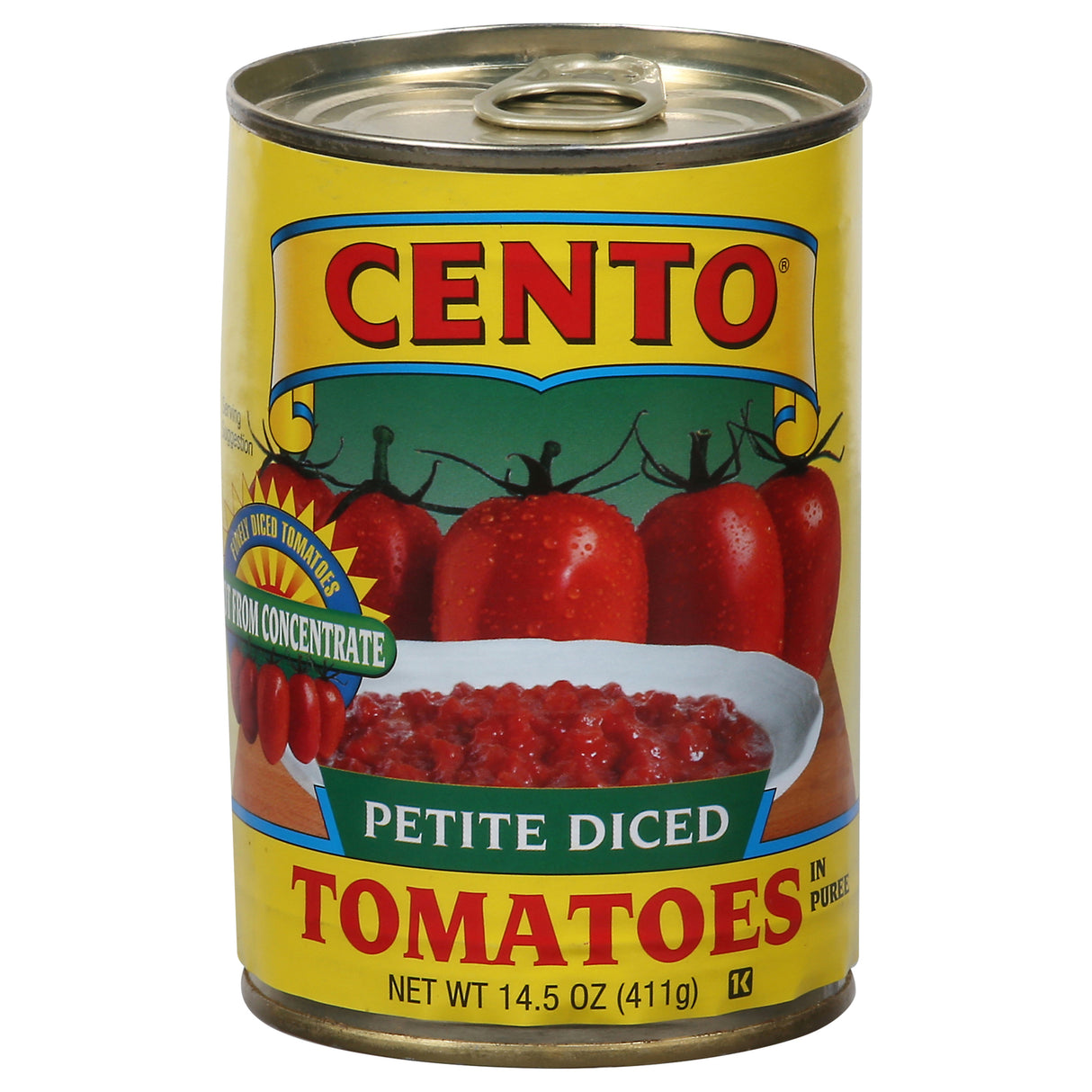 Cento Petite Diced Tomatoes, 14.5 oz (Pack of 12)