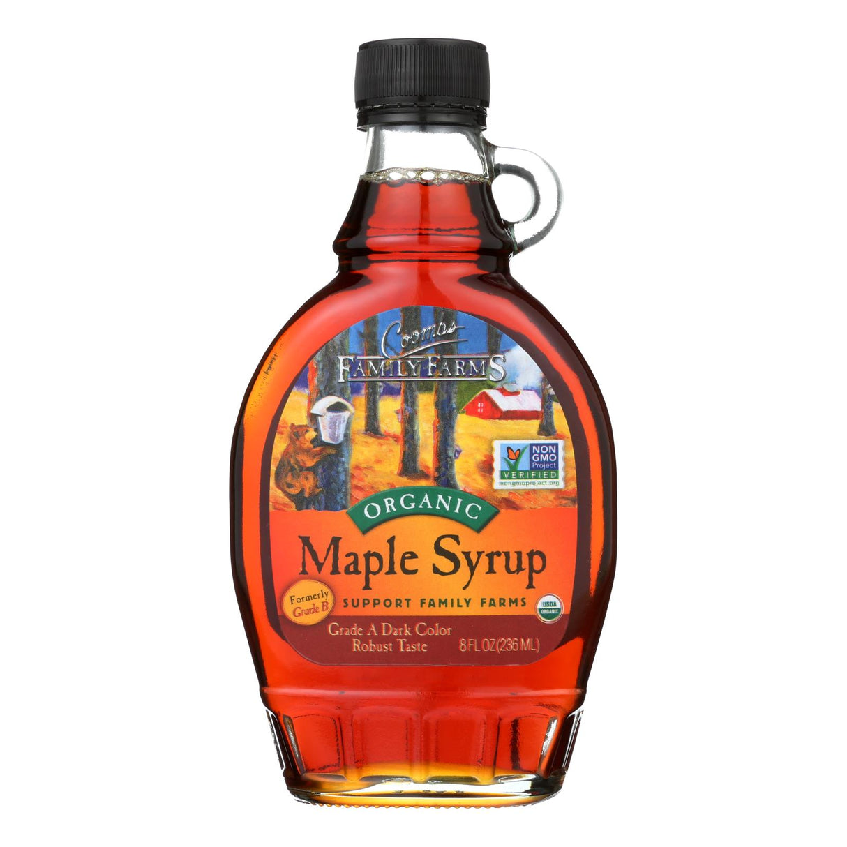 Coombs Family Farms Organic Maple Syrup, 12 x 8 Fl Oz - Pure Grade A, Rich Flavor
