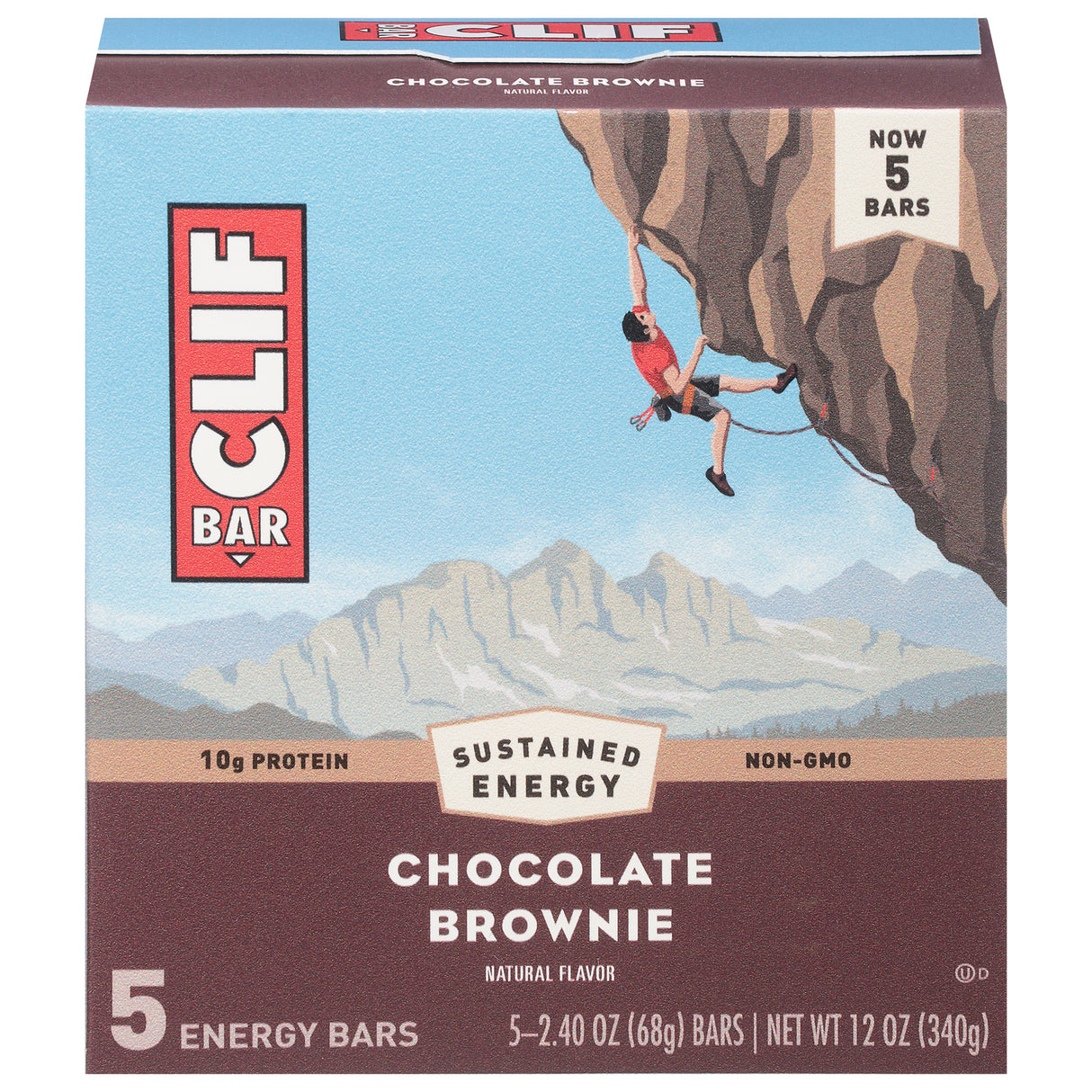 Clif Bar Energy Bar - Chocolate Brownie - 6 x 2.4 oz