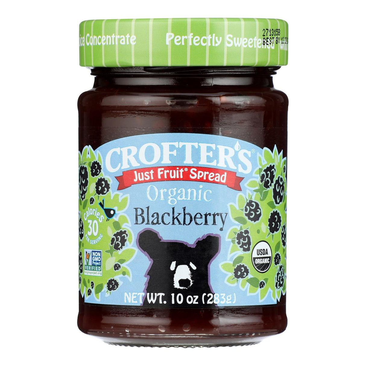 Crofter's Organic Just Fruit Blackberry Spread - 10 Oz - 6 Pack