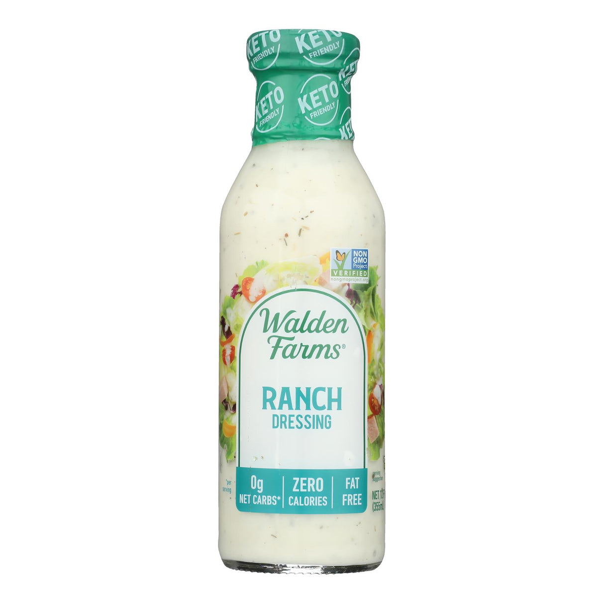 Walden Farms Ranch Dressing: Calorie Free, 6 Bottles | Low Carb & Sugar Free