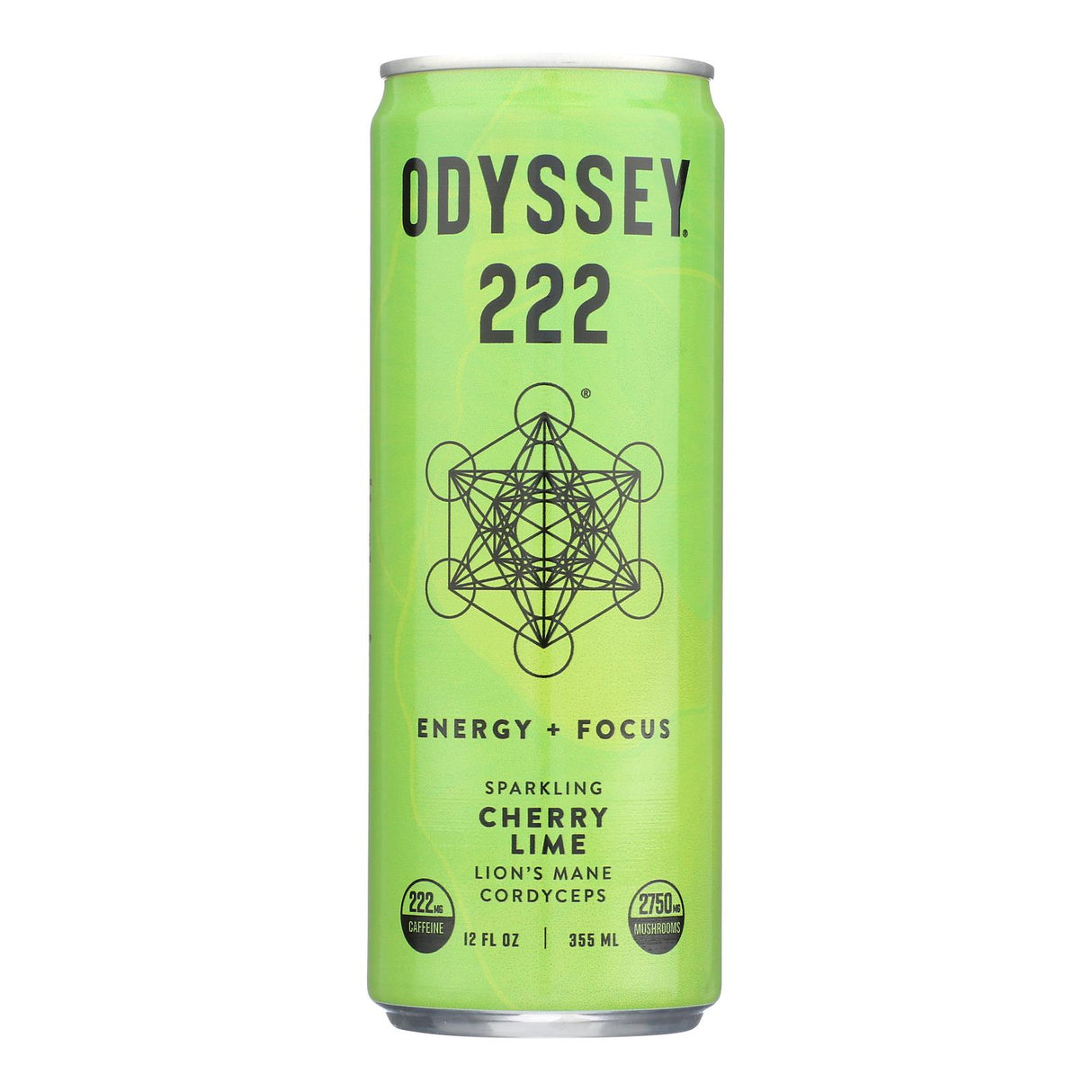 Odyssey Elixir Sparkling Energy Drink, Cherry Lime, 12 (12 Fl Oz Each)