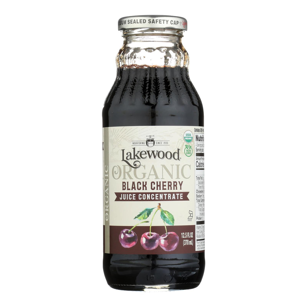 Lakewood Organic Black Cherry Juice Concentrate - 12.5 Oz - 100% Fruit Juice