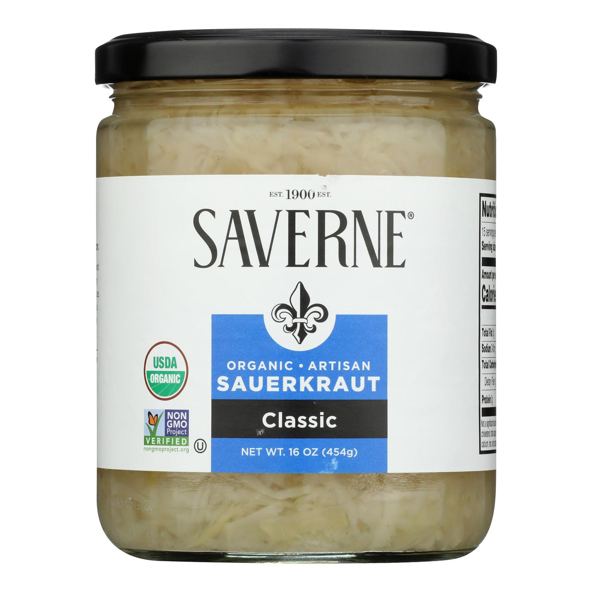 Saverne Organic Sauerkraut: 6 Jars (16oz) Case | Artisanal, Probiotic Rich
