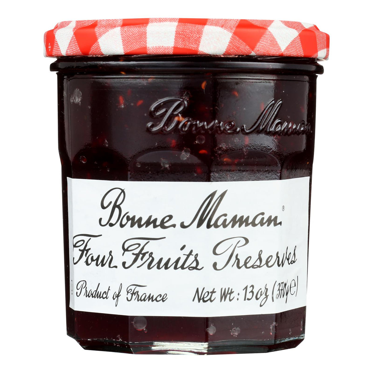 Bonne Maman Four Fruit Conserve (Pack of 6) - 13 oz - Authentic French Recipe