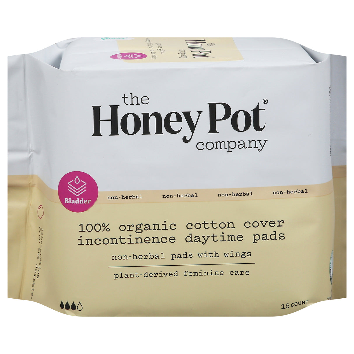 The Honey Pot Herbal-Free Incontinence Pads for Sensitive Bladder - Day Use - 16 Count