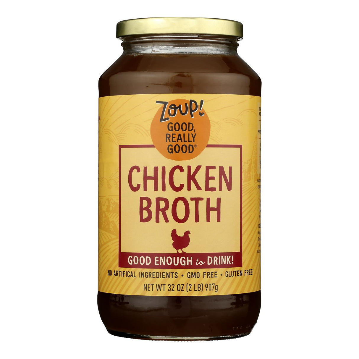 Zoup! Good Chicken Bone Broth (6-Pack) - Natural, Flavorful & Healthy Broth
