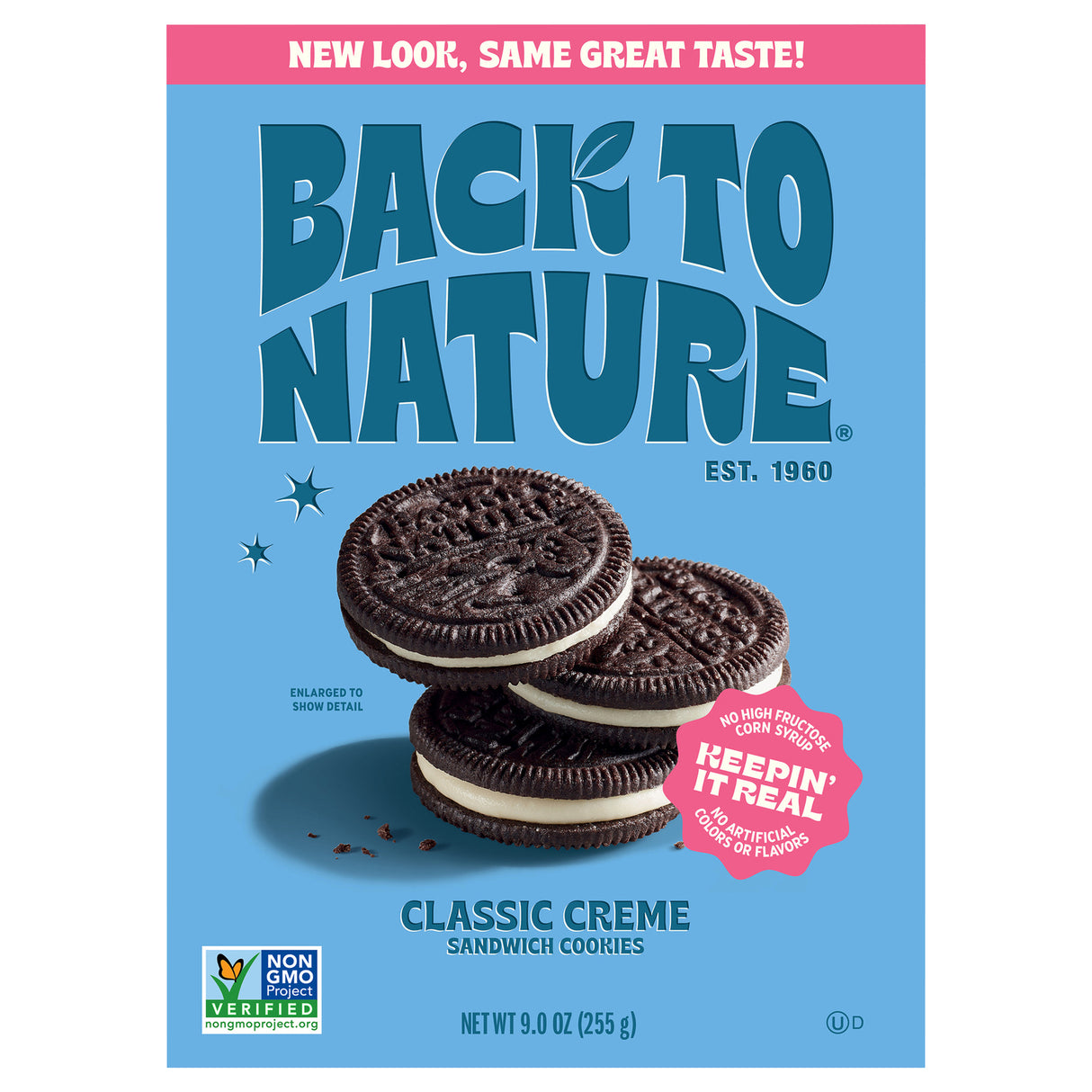 Back To Nature Classic Cream Sandwich Cookies, 9 oz, 6 Count