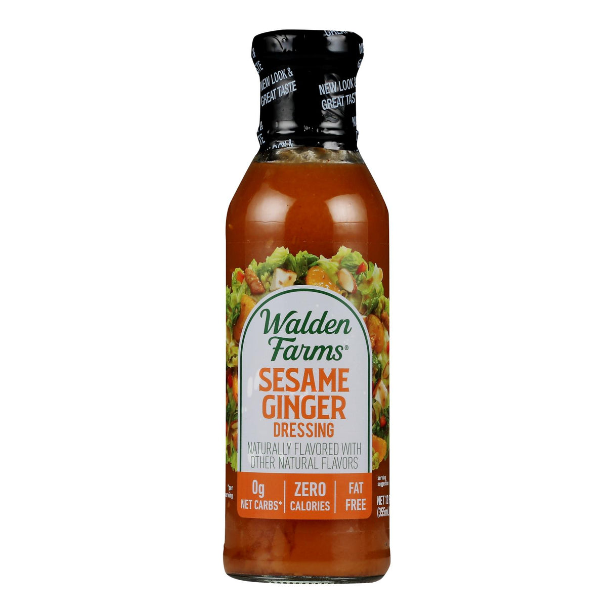 Walden Farms Sesame Ginger Dressing (Pack of 6) - Sugar-Free, Calorie-Free, Gluten-Free - 12 fl oz