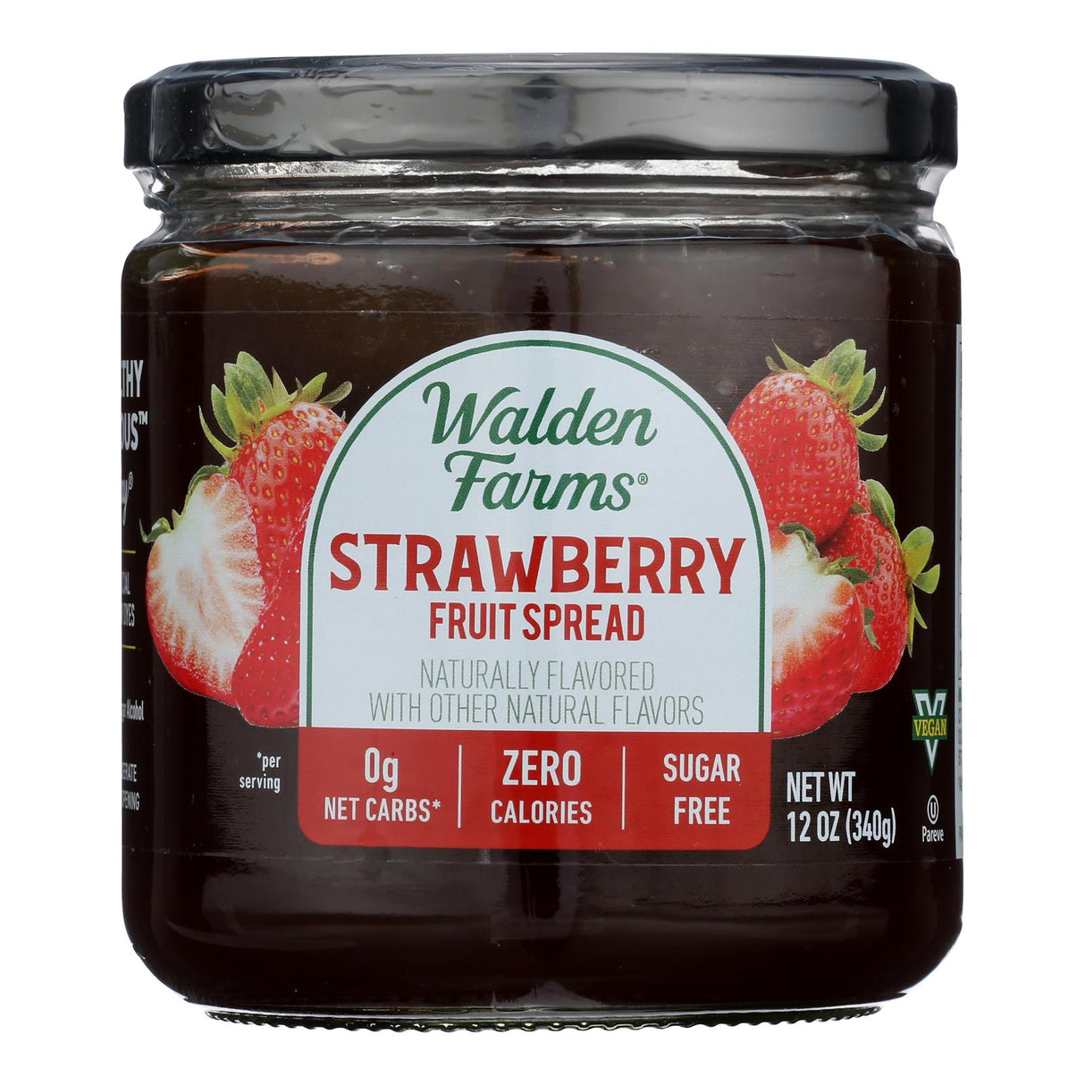 Walden Farms Strawberry Fruit Spread - Pack of 6 - 12 Oz - Sugar-Free & Calorie-Free