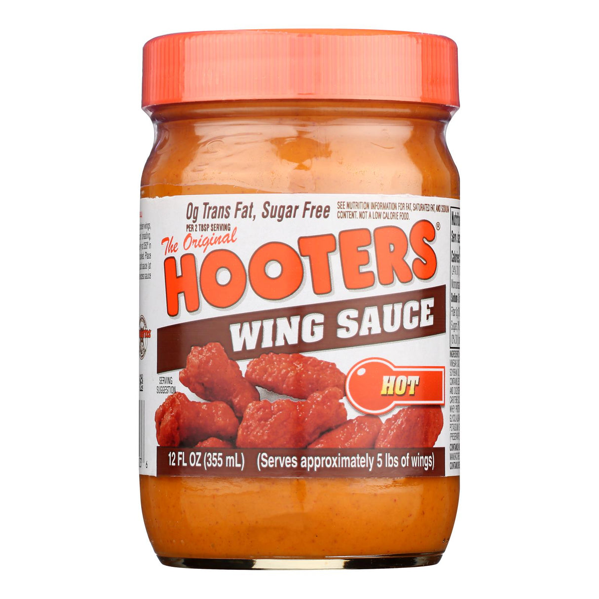 Hooters Hot Wing Sauce - 12 oz (Pack of 6)