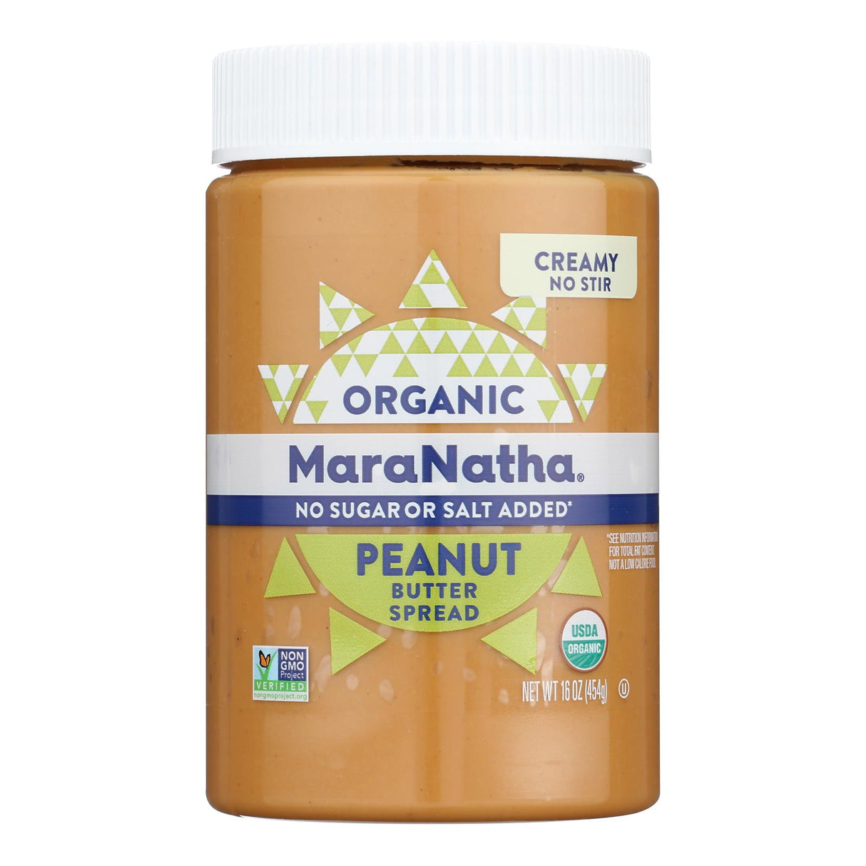 Maranatha Natural Peanut Butter Creamy 16 oz 6 Jars | No Stir & Organic