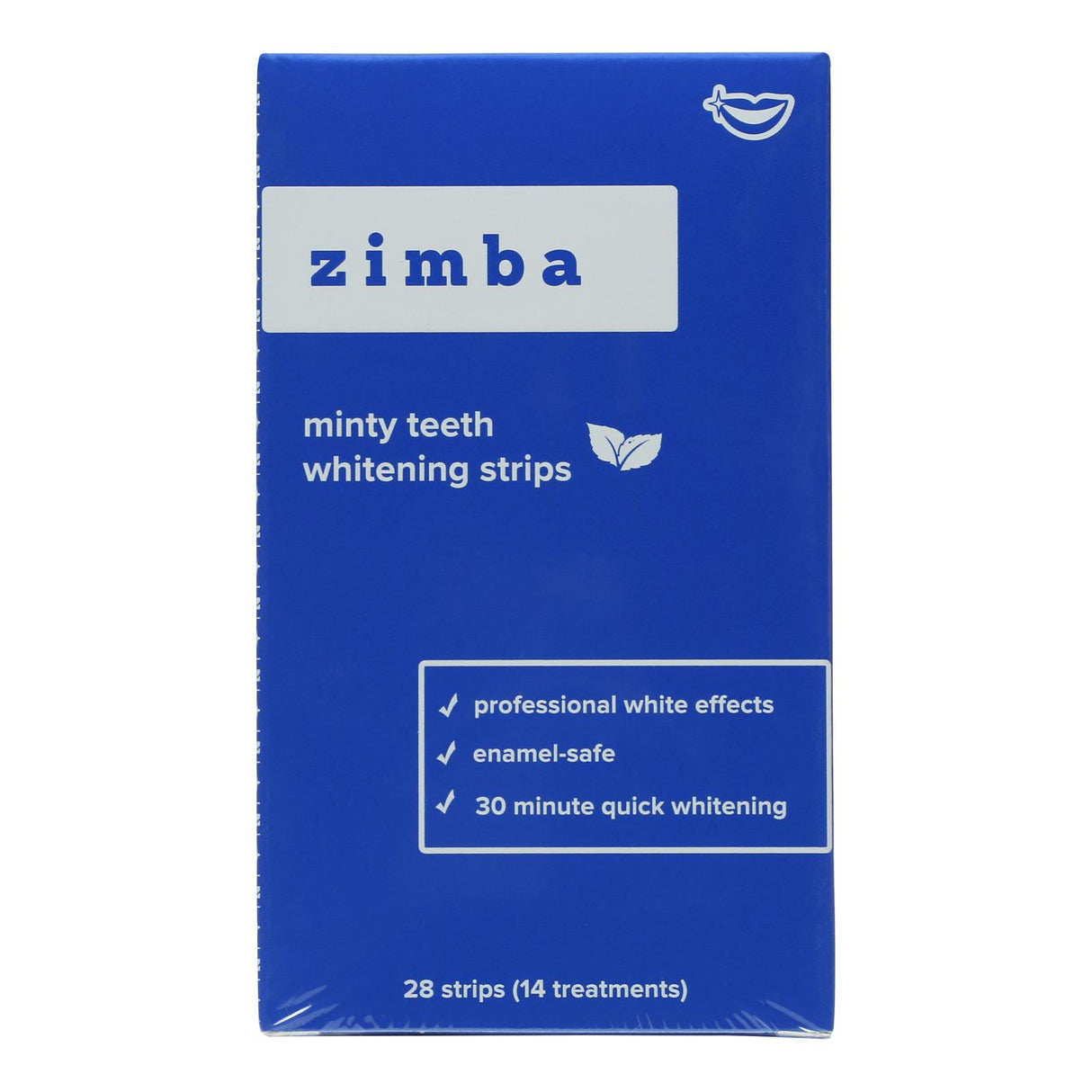 Zimba Teeth Whitening Strips Mint: 168 Strips Total | Whiter Teeth Fast