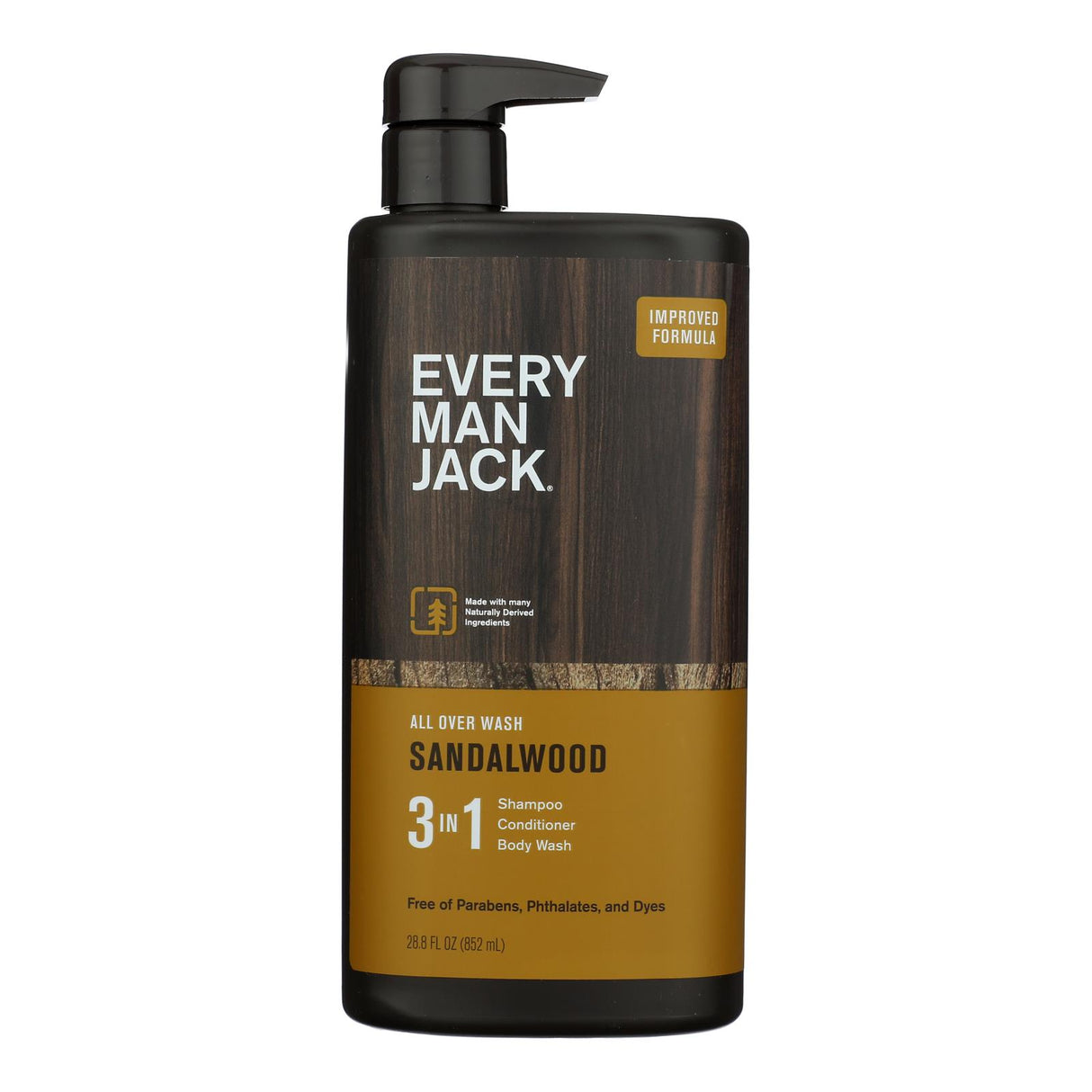 Every Man Jack Sandalwood 3-in-1 All Over Wash - 28.8 fl oz