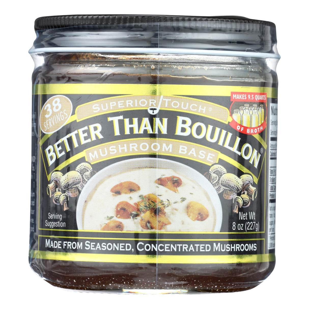 Better Than Bouillon Mushroom Base - 8 Oz Jar - Pack of 6 - Concentrated Vegetable Broth