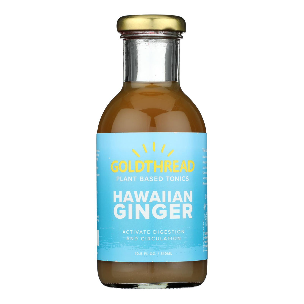 Goldthread Hawaiian Ginger Tonic: 12 | Plant Based Energy Drink