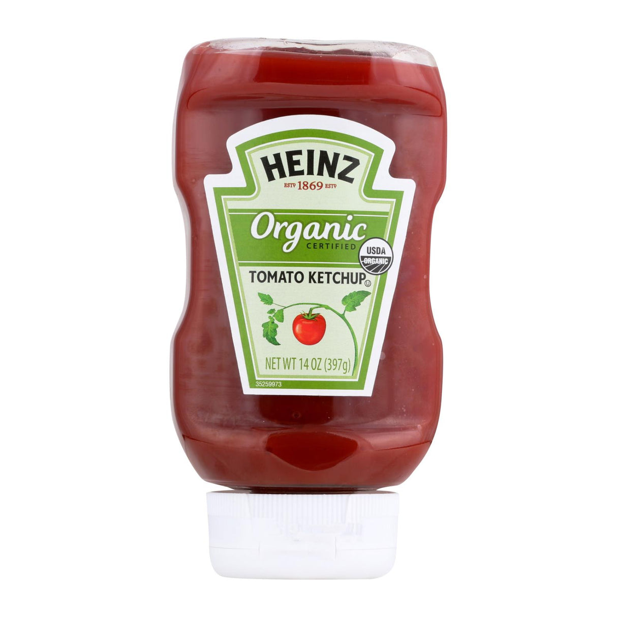 Heinz Organic Tomato Ketchup, Pack of 6 (14 oz ) - All Natural, Rich Flavor