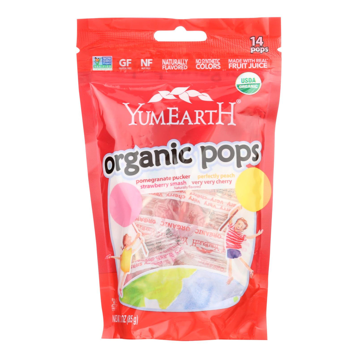 YumEarth Organic Lollipops, Assorted Flavors, 15 Count, 3 Oz