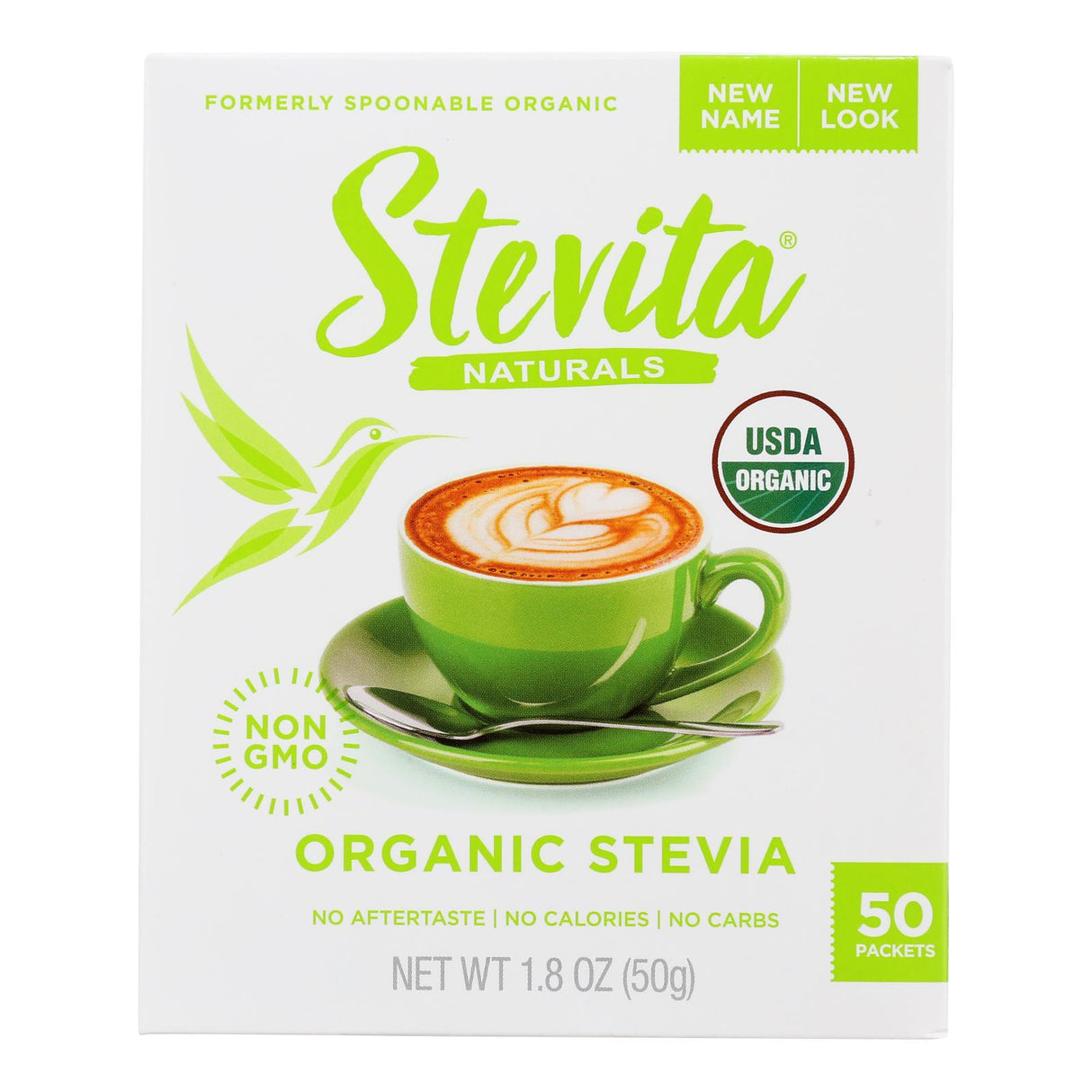 Stevia Sweetener Packets | Stevita Naturals OG2 Original - 50 Count (6 Pack)
