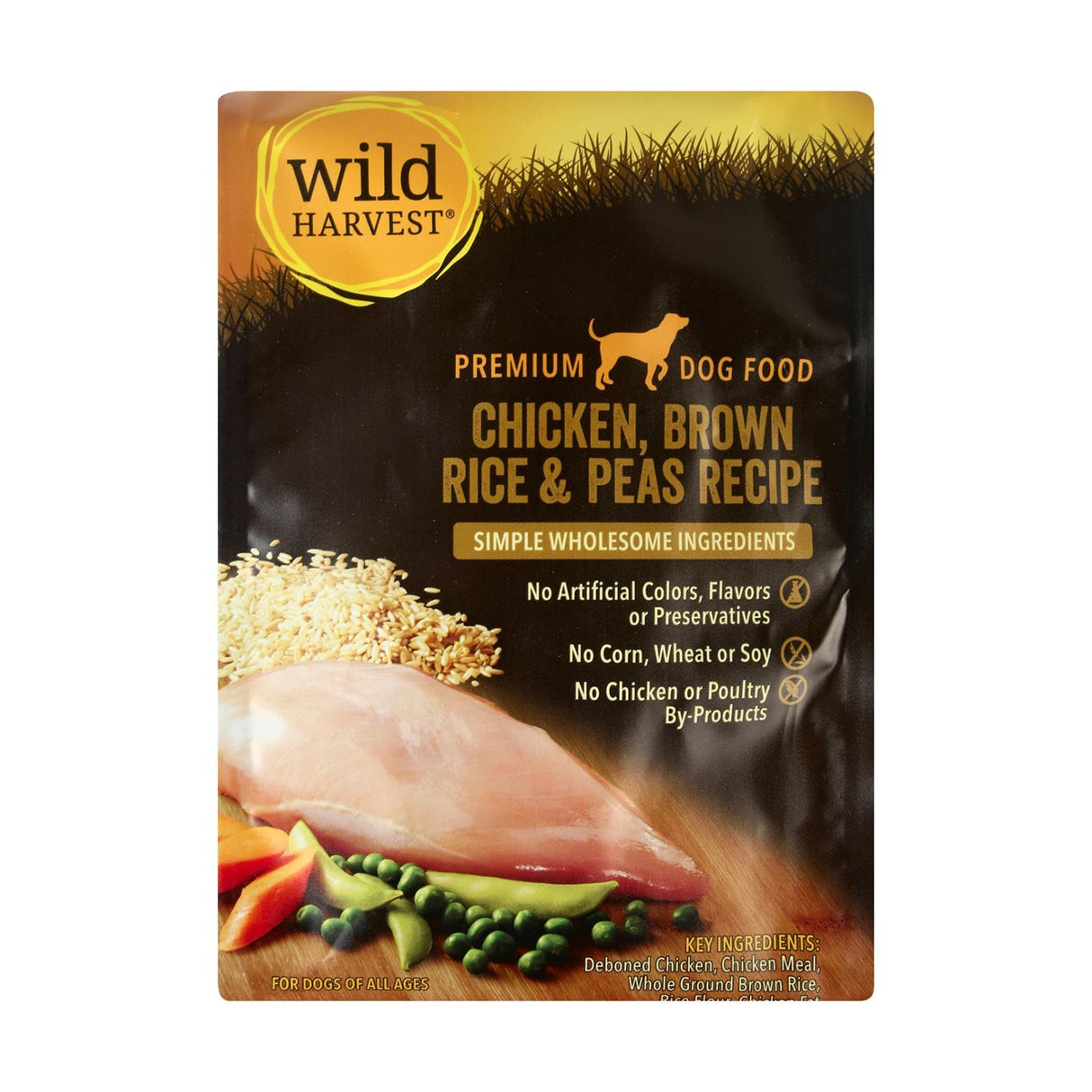 Wild Harvest Chicken & Brown Rice Dog Food - 4 lbs - (Pack of 4)