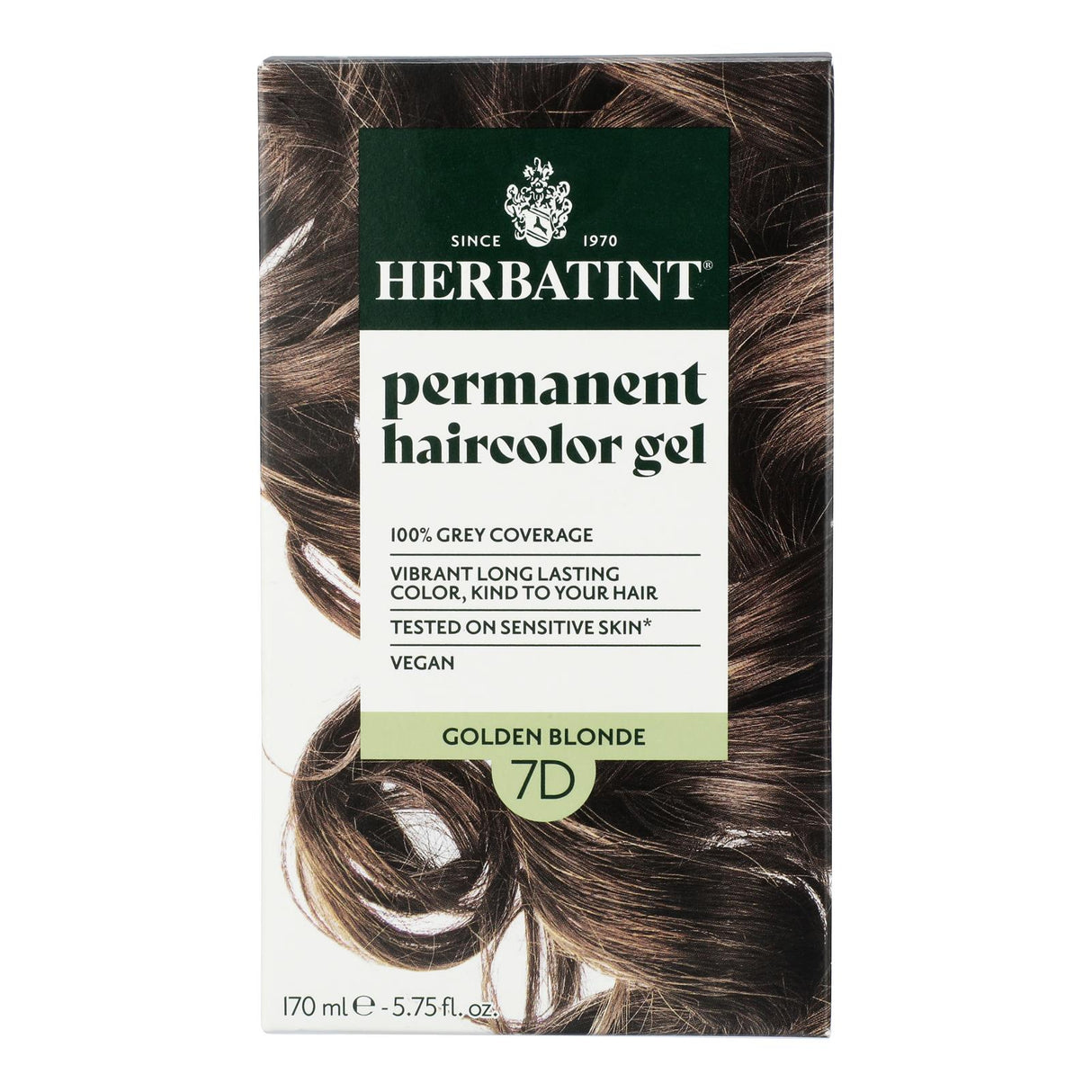 Herbatint 7D Golden Blonde Hair Color - Natural & Permanent - 5.78 fl oz