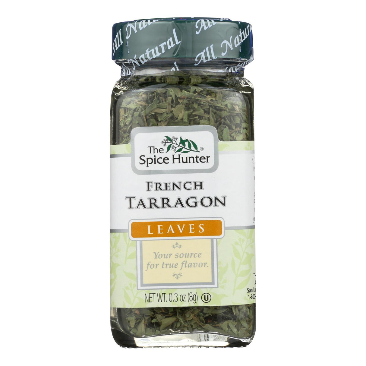 Spice Hunter French Tarragon Leaves - Pack of 6 - .30 Oz - Aromatic Herb for Culinary Use