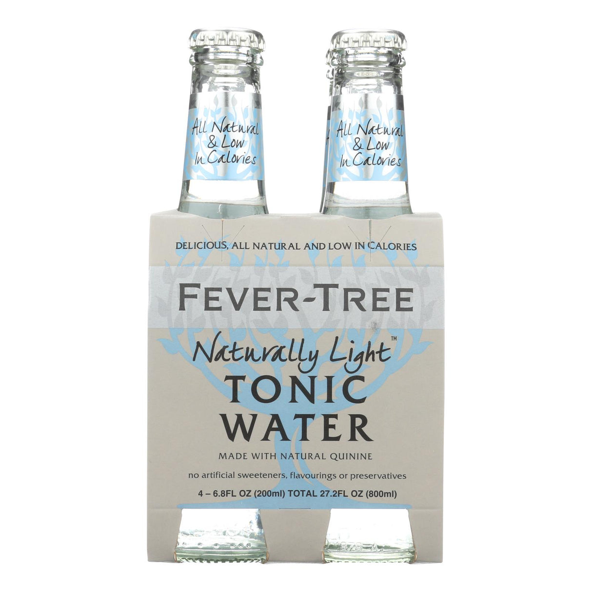 Fever-Tree Indian Tonic Water, Premium Mixer, 6 x 6.8 Fl Oz Glass