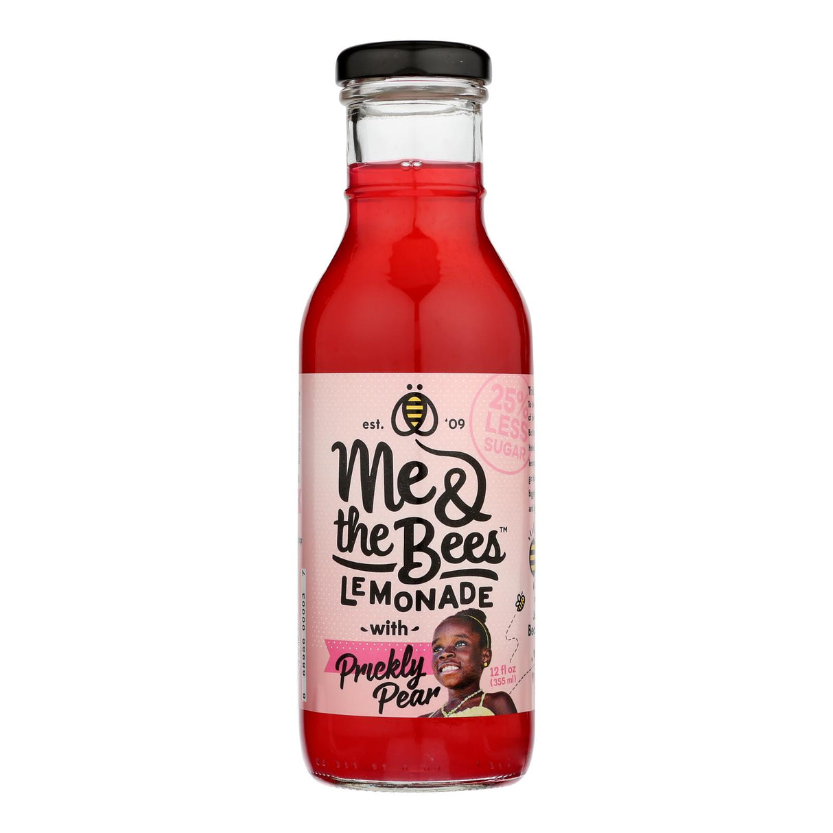 Me & The Bees Prickly Pear Lemonade - 12 Fl Oz - Pack of 12 | Real Honey Sweetened