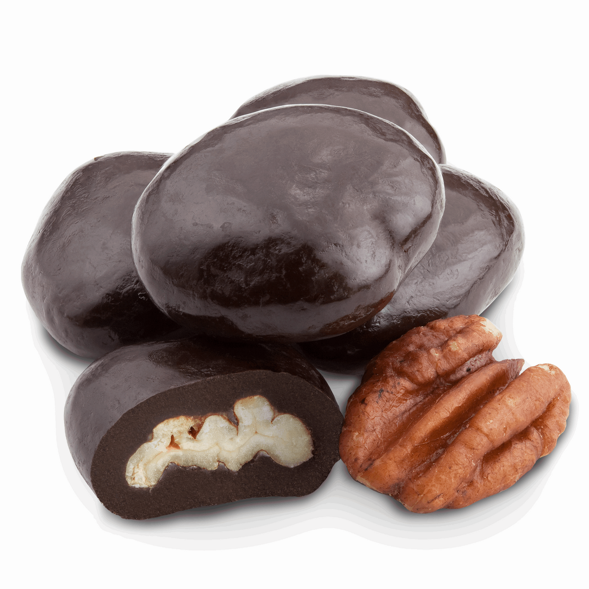 Albanese Dark Chocolate Covered Pecans - 10 lb Case - Cozy Farm