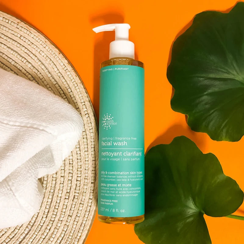 Earth Science Clarifying Facial Wash Fragrance Free - 8 Fl Oz - Cozy Farm