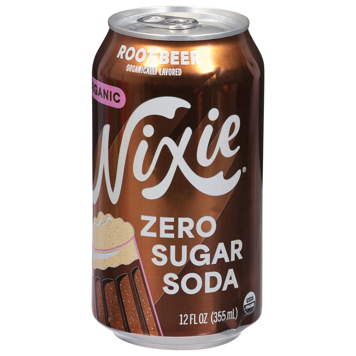 Nixie Sparkling Water Root Beer: Zero Sugar, Organic, 12 Pack - 12 fl oz