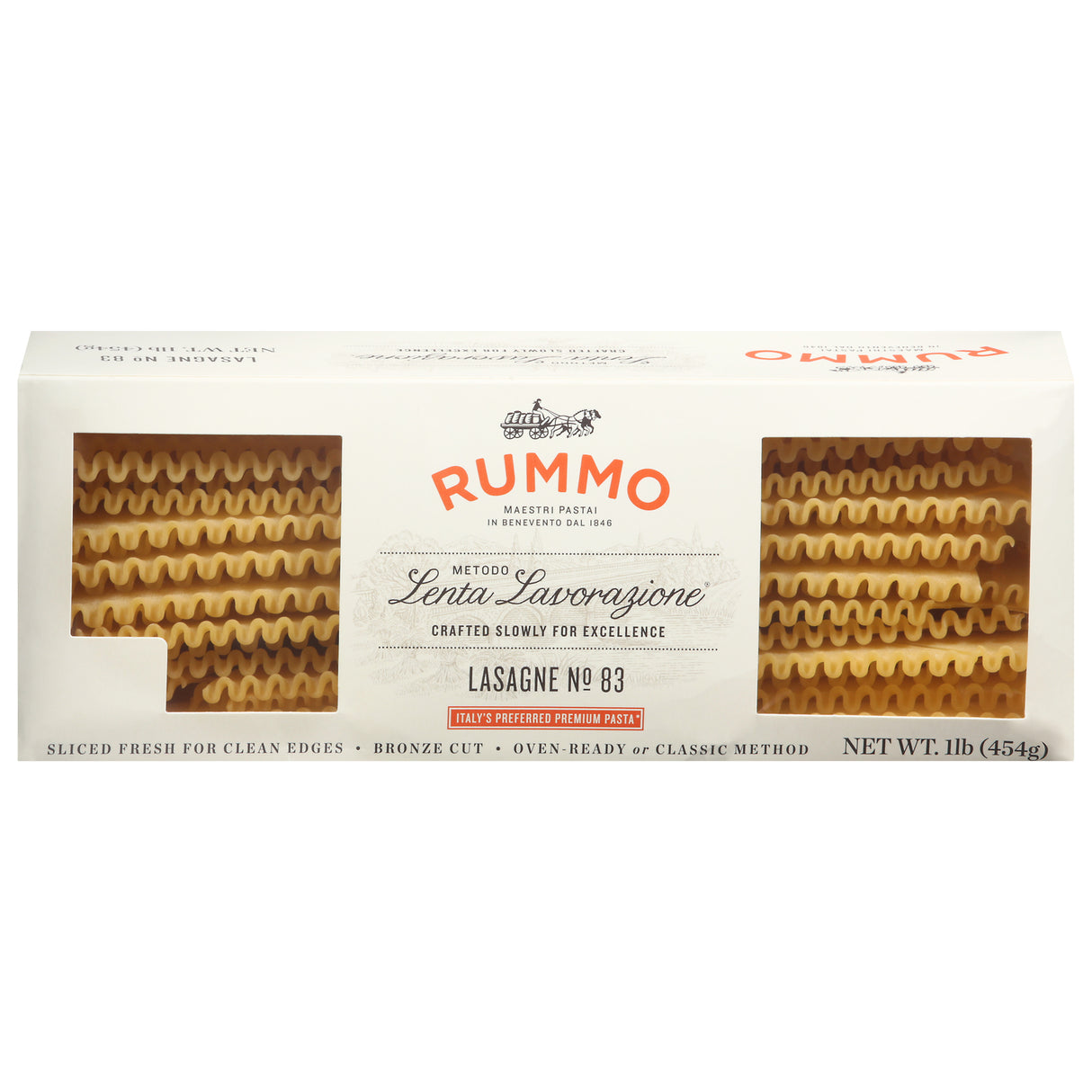 Rummo Lasagne Pasta - 1 lb Sheets (Pack of 12)