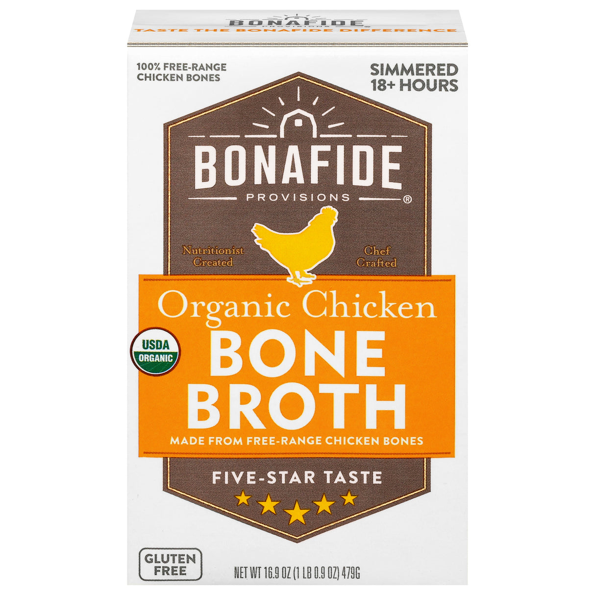 Bonafide Provisions Organic Chicken Bone Broth 6-Pack | Healthy & Delicious