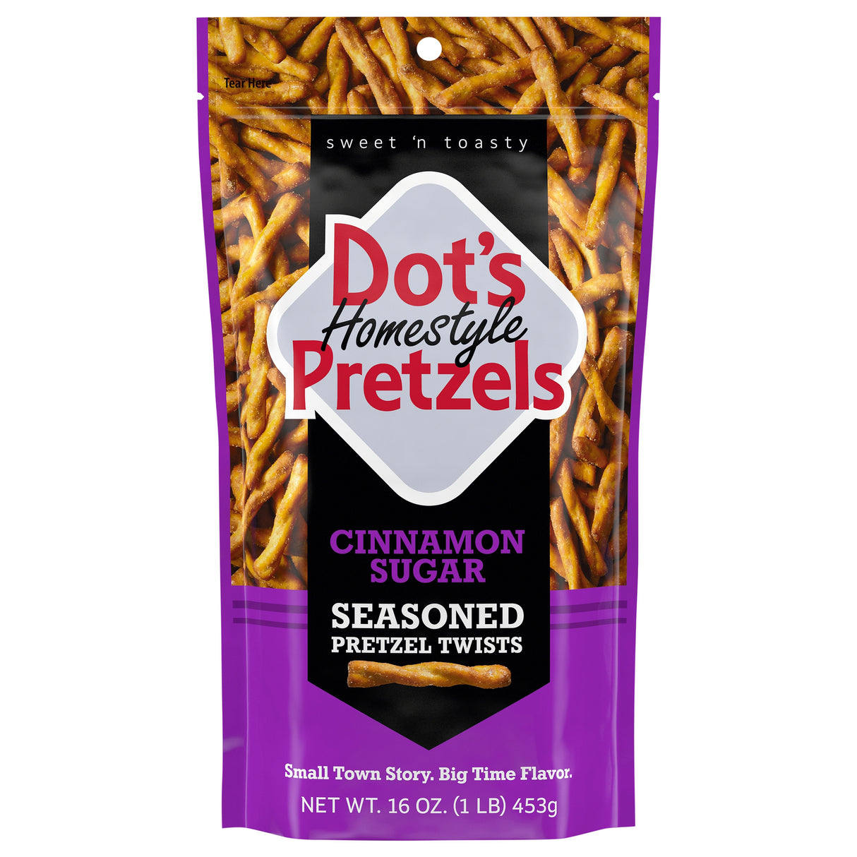 Dot's Pretzels Cinnamon Sugar Snack - 10 Pack - Sweet & Crunchy Pretzels