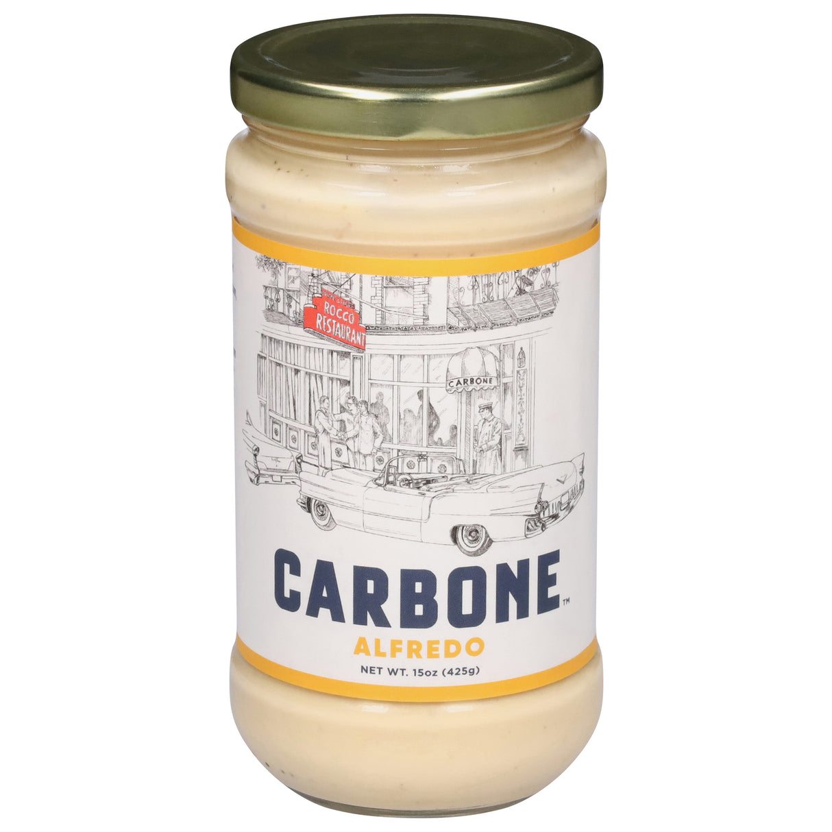 Carbone Sauce Alfredo (Pack of 6 - 15 oz) - Authentic Italian Recipe