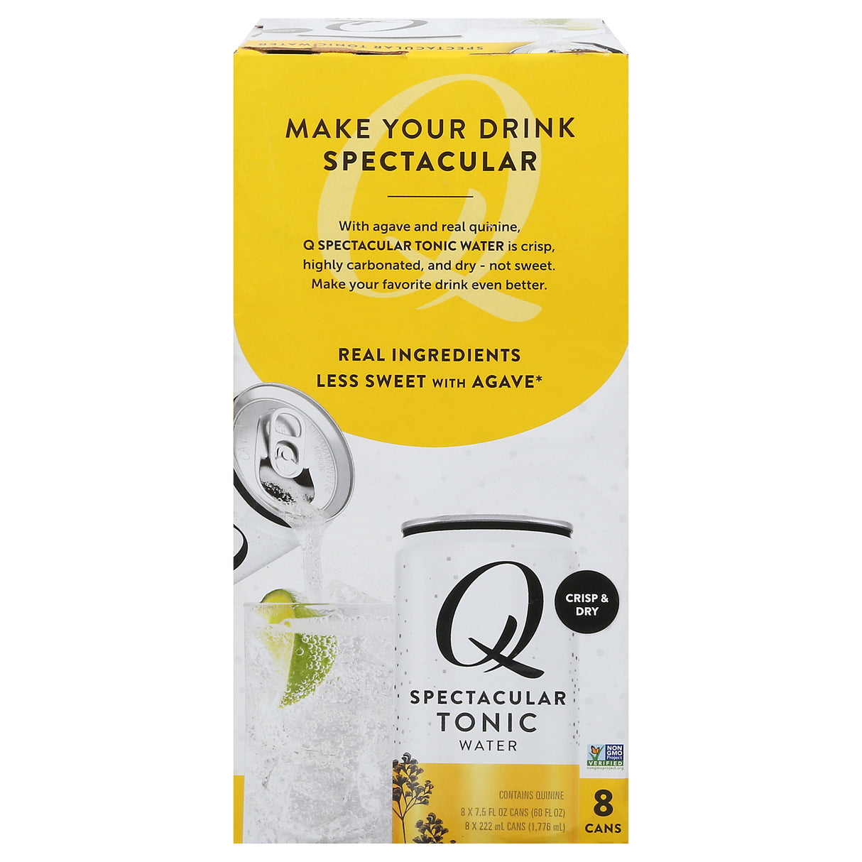 Q Drinks Tonic Water 8 Pack - Premium Cocktail Mixer